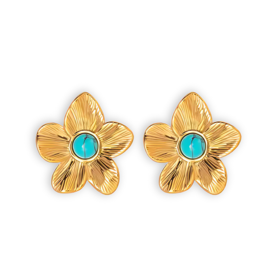 Turquoise Blossom Earrings